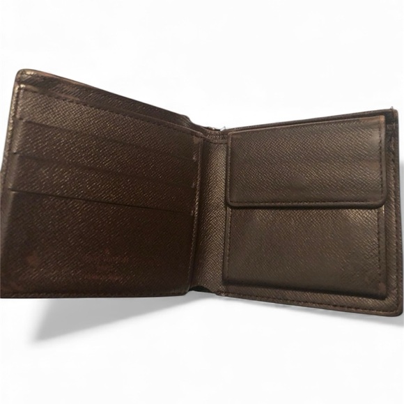 Louis Vuitton Authentic Damier Ebene Bifold Men’s Wallet Made In Spain - Picture 7 of 8